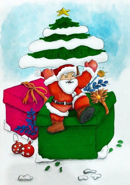 Free download Santa Claus Merry Christmas Xmas -  free illustration to be edited with GIMP free online image editor