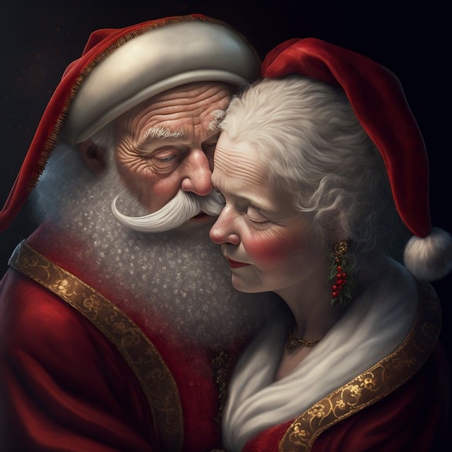 Scarica gratuitamente l'immagine gratuita di Babbo Natale, signora Natale, da modificare con l'editor di immagini online gratuito GIMP