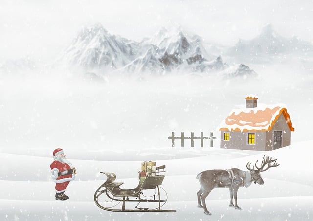 Free download santa claus reindeer north pole free picture to be edited with GIMP free online image editor
