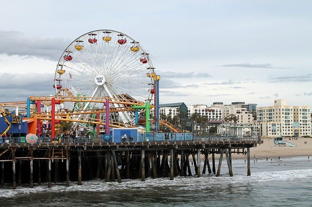 Free download Santa Monica Los Angeles -  free photo or picture to be edited with GIMP online image editor