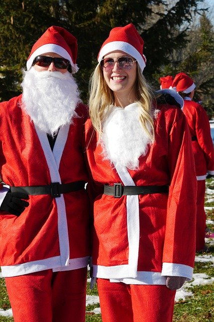 Téléchargement gratuit de Santa Run Christmas - photo ou image gratuite à éditer avec l'éditeur d'images en ligne GIMP