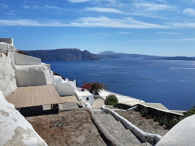 Free download Santorini Greece Architecture An -  free photo or picture to be edited with GIMP online image editor