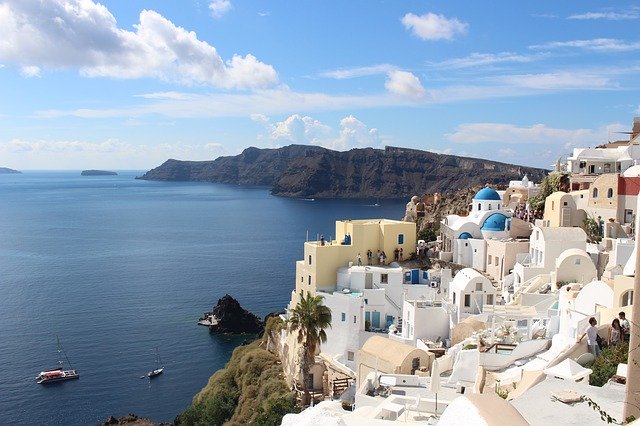 Unduh gratis Santorini Greece Travel - foto atau gambar gratis untuk diedit dengan editor gambar online GIMP