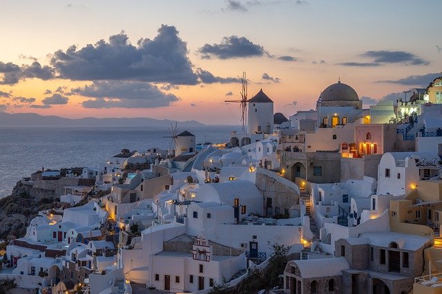 Бесплатно скачать отпуск на санторини греция лето бесплатное изображение для редактирования с помощью бесплатного онлайн-редактора изображений GIMP