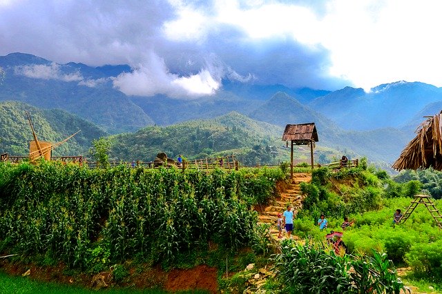 Free download Sapa Landscape Mountain -  free photo or picture to be edited with GIMP online image editor