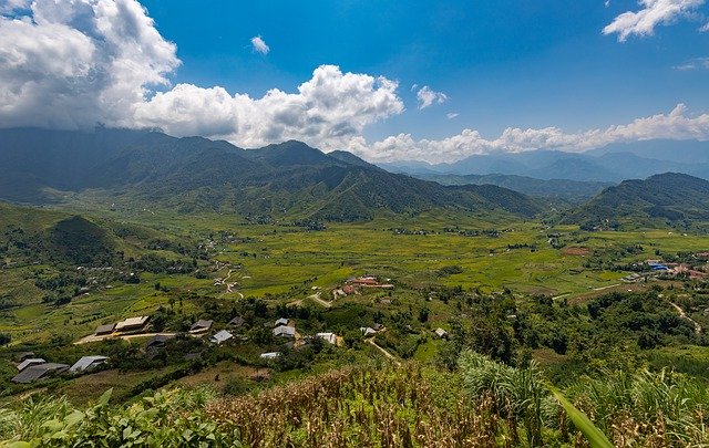 Bezpłatne pobieranie Sapa Vietnam Valley - bezpłatne zdjęcie lub obraz do edycji za pomocą internetowego edytora obrazów GIMP