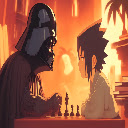 Sasuke  Darth Vader Chess Duel Live Wallpaper  screen for extension Chrome web store in OffiDocs Chromium