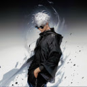 Satoru Gojo Black Grey Live Wallpaper  screen for extension Chrome web store in OffiDocs Chromium