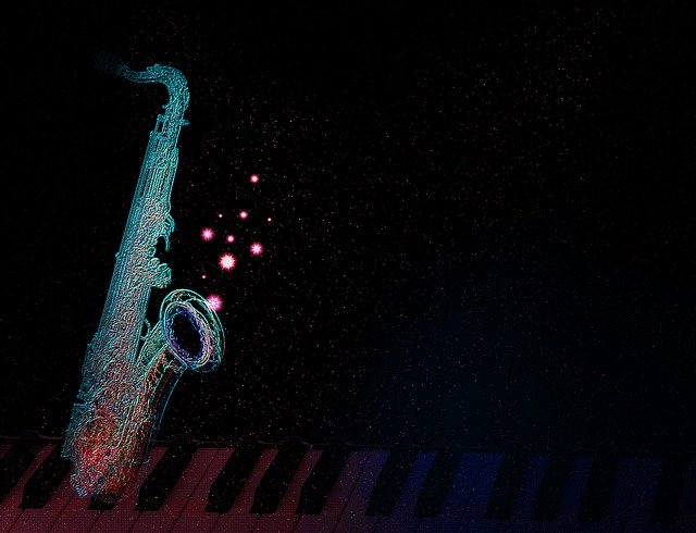 Kostenloser Download Saxophone Keyboard Piano - kostenlose Illustration zur Bearbeitung mit dem kostenlosen Online-Bildeditor GIMP
