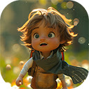 Scene of two children playing outdoors in nature  screen for extension Chrome web store in OffiDocs Chromium