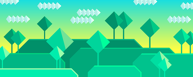 Free download Scenery Stylized Trees -  free illustration to be edited with GIMP free online image editor