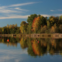 Scenic Autumn Reflection in Sweden  screen for extension Chrome web store in OffiDocs Chromium