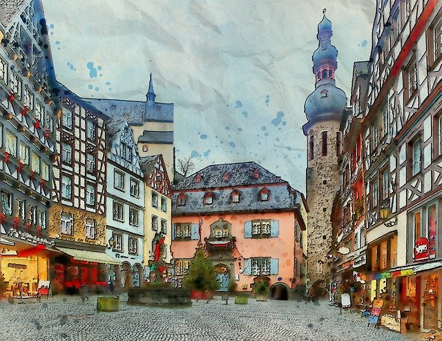 Free download Scenic View Landmark -  free illustration to be edited with GIMP free online image editor