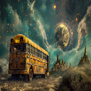 School Bus Interplanetary Journey Live Wallpaper  screen for extension Chrome web store in OffiDocs Chromium