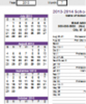 Free download School Year Calendar DOC, XLS or PPT template free to be edited with LibreOffice online or OpenOffice Desktop online