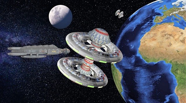 تنزيل مجاني Science Fiction Fantasy Earth - رسم توضيحي مجاني ليتم تحريره باستخدام محرر الصور المجاني عبر الإنترنت من GIMP
