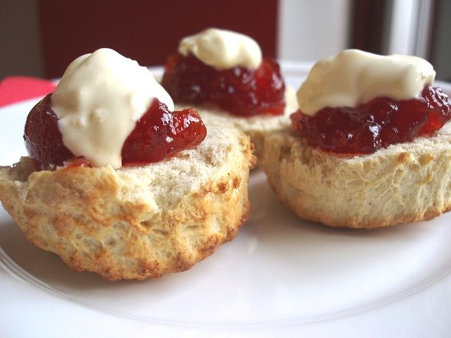 Scones Tea Time Dessert de download grátis - foto ou imagem grátis para ser editada com o editor de imagens online GIMP