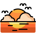 Scooter Under the Blossoming Sunset  screen for extension Chrome web store in OffiDocs Chromium