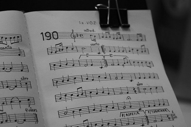 دانلود رایگان Score Music Sheet - عکس یا تصویر رایگان برای ویرایش با ویرایشگر تصویر آنلاین GIMP