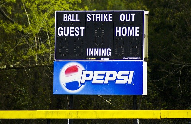 Free download score sports baseball ads pepsi free picture to be edited with GIMP free online image editor