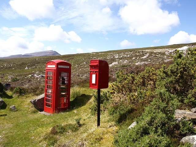 Free download scotland highlands phone booth free picture to be edited with GIMP free online image editor