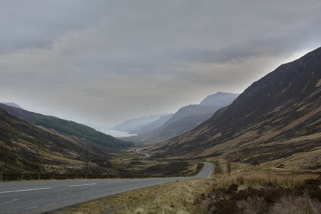 Free download scotland road mountain nature sky free picture to be edited with GIMP free online image editor