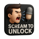 Scream to Unlock: yell to unblock social media  screen for extension Chrome web store in OffiDocs Chromium