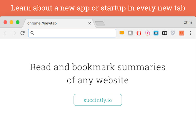 10words: discover startups in every new tab  from Chrome web store to be run with OffiDocs Chromium online