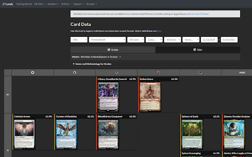 17lands japanese  from Chrome web store to be run with OffiDocs Chromium online