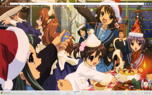 2014 Christmas Anime theme 11/13 1366X768  from Chrome web store to be run with OffiDocs Chromium online