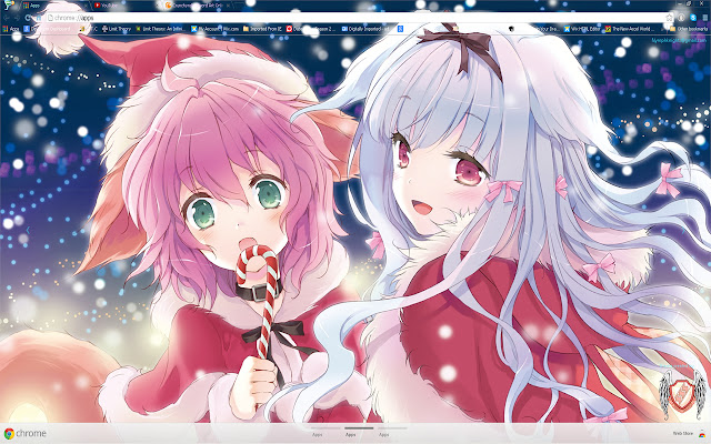 2014 Christmas Anime theme 8/13 1366X768  from Chrome web store to be run with OffiDocs Chromium online