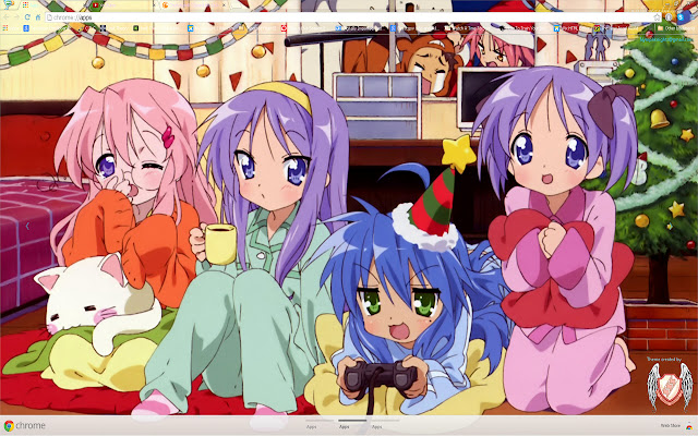 2014 Christmas Anime theme 9/13 1366X768  from Chrome web store to be run with OffiDocs Chromium online