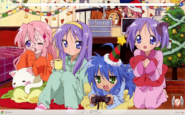 2014 Christmas Anime theme 9/13 1600X900  from Chrome web store to be run with OffiDocs Chromium online