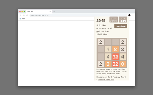 2048 8bit Game  from Chrome web store to be run with OffiDocs Chromium online
