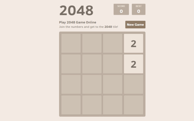 2048 Classic  from Chrome web store to be run with OffiDocs Chromium online
