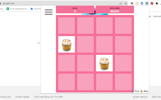 2048 Cupcakes Game  from Chrome web store to be run with OffiDocs Chromium online