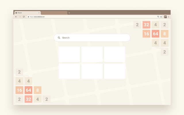 2048 Newtab Theme  from Chrome web store to be run with OffiDocs Chromium online