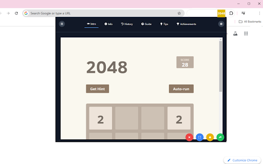 2048 Original Game  from Chrome web store to be run with OffiDocs Chromium online