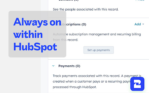 2Chat: WhatsApp conversations inside HubSpot  from Chrome web store to be run with OffiDocs Chromium online