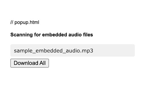2 Click Audio Downloader  from Chrome web store to be run with OffiDocs Chromium online