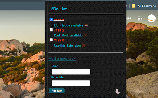 2Do  from Chrome web store to be run with OffiDocs Chromium online