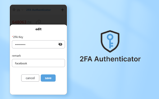 2FA Authenticator  from Chrome web store to be run with OffiDocs Chromium online