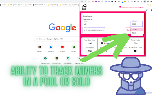 2Miners Assistant  from Chrome web store to be run with OffiDocs Chromium online