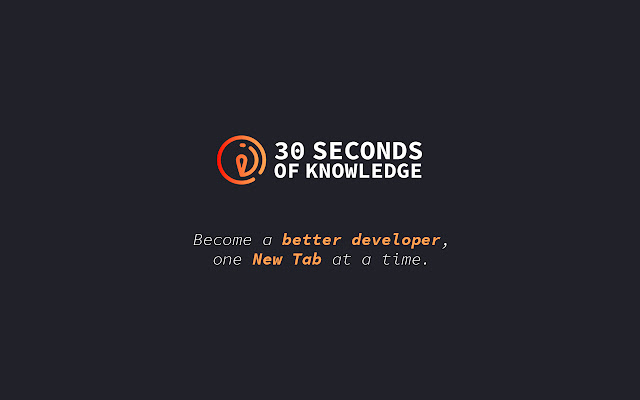 30 Seconds of Knowledge  from Chrome web store to be run with OffiDocs Chromium online