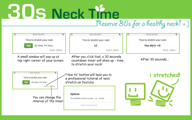 30s Neck Stretch  from Chrome web store to be run with OffiDocs Chromium online