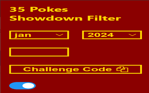 35 Pokes Showdown Filter  from Chrome web store to be run with OffiDocs Chromium online