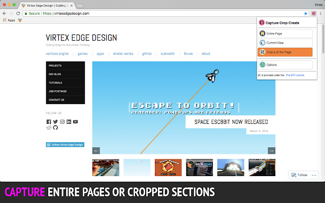 3C Capture Crop Create  from Chrome web store to be run with OffiDocs Chromium online