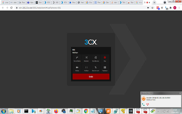 3CX Webclient auto dial  from Chrome web store to be run with OffiDocs Chromium online