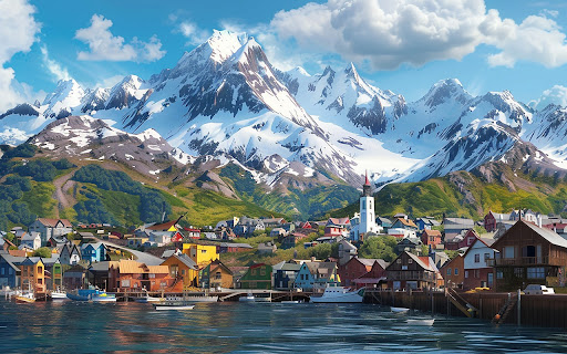 3D Cartoon Latin American Village Scenery  from Chrome web store to be run with OffiDocs Chromium online