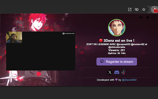 3DENZ Twitch Notifications  from Chrome web store to be run with OffiDocs Chromium online